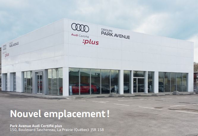 Park Avenue Audi Certifié :plus | 150-A Bd Taschereau, La Prairie, QC J5R 1S8, Canada | Phone: (450) 445-4811
