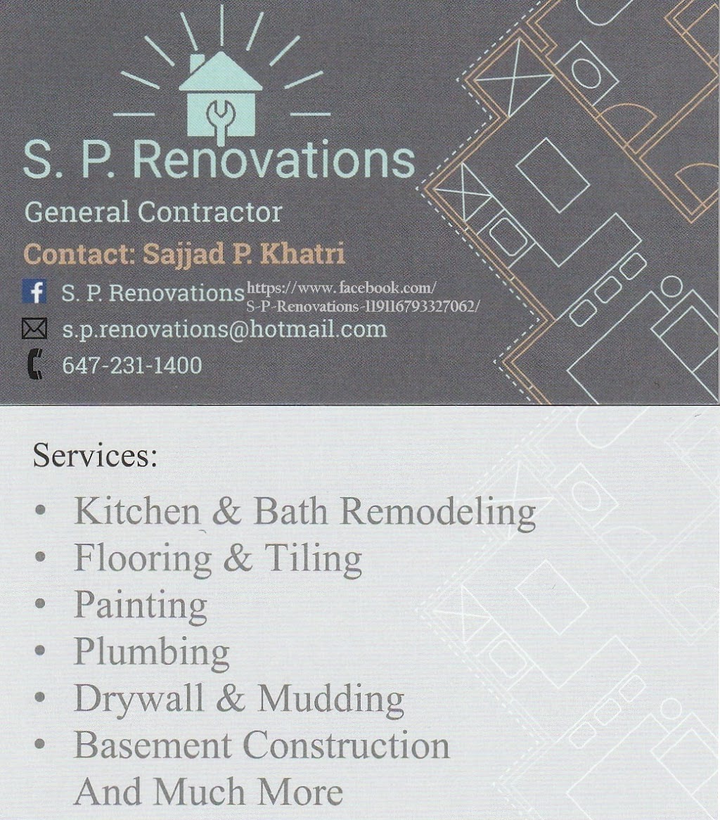 S.P Renovations - Toronto | 47 Thorncliffe Park Dr, East York, ON M4H 1J5, Canada | Phone: (647) 231-1400