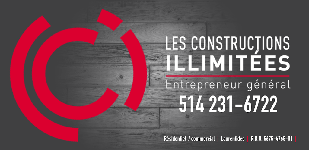 Les Constructions Illimitées | 360 Chem. des Galets, Saint-Adolphe-dHoward, QC J0T 2B0, Canada | Phone: (514) 231-6722