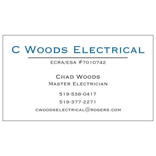 C Woods Electrical | 167 Gardiner St, Meaford, ON N4L 1W6, Canada | Phone: (519) 538-0417