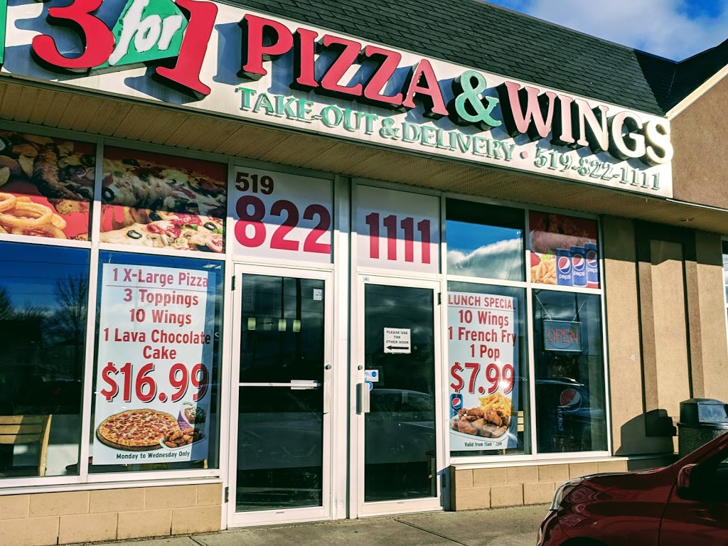 Jumbo 3 For 1 Pizza & Wings | 235 Starwood Dr, Guelph, ON N1E 0C3, Canada | Phone: (519) 822-1111