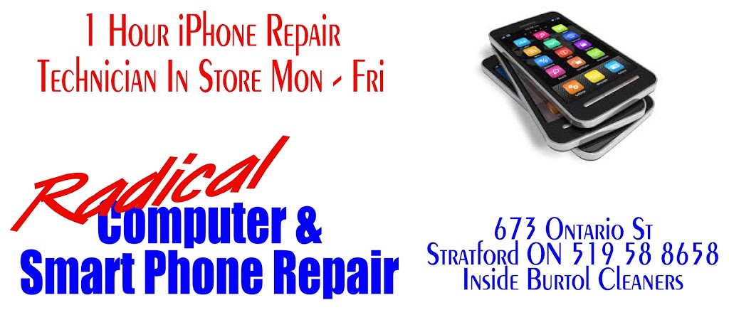 Radical Computer & Smartphone Repair | 673 Ontario St, Stratford, ON N5A 3J6, Canada | Phone: (519) 508-8658