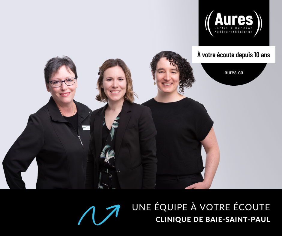 Aures - Fortin & Gendron Audioprothésistes | 4 Rue du Moulin Local 101, Baie-Saint-Paul, QC G3Z 2R8, Canada | Phone: (418) 760-8521