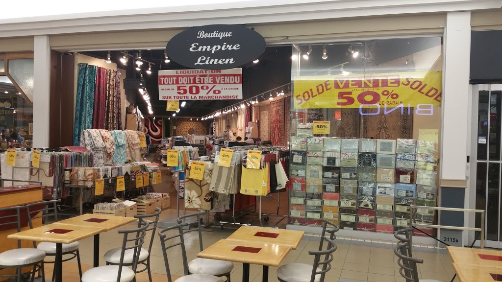 Boutique Empire Linen | 3111 Boulevard des Sources, Dollard-des-Ormeaux, QC H9B 1Z6, Canada | Phone: (514) 542-1151