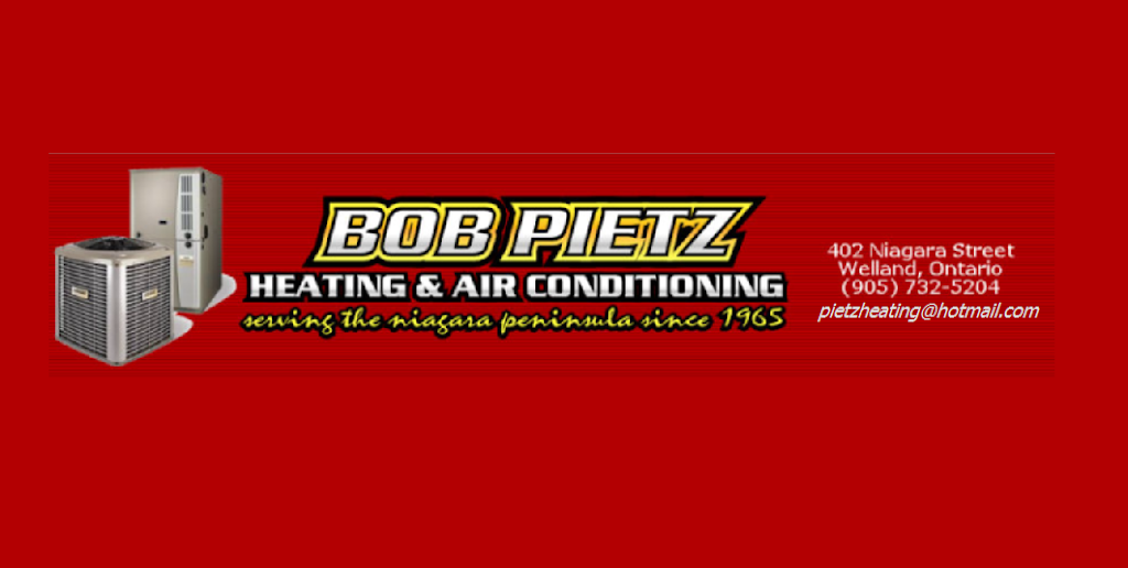 Bob Pietz Heating & Air Cond | 402 Niagara St, Welland, ON L3C 1L2, Canada | Phone: (905) 732-5204