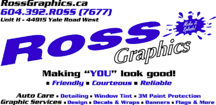 Ross Graphics & Promo Gear | 44658 Yale Rd, Chilliwack, BC V2R 0G5, Canada | Phone: (604) 701-1566