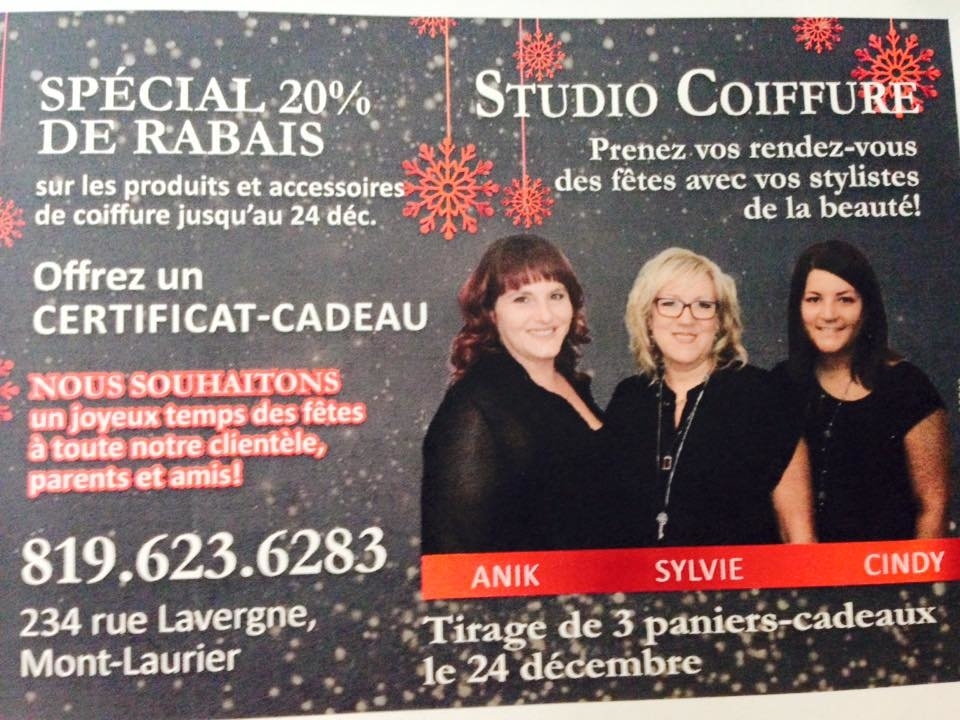 Salon Studio Coiffure Enr | 232 Rue Lavergne, Mont-Laurier, QC J9L 3A3, Canada | Phone: (819) 623-6283