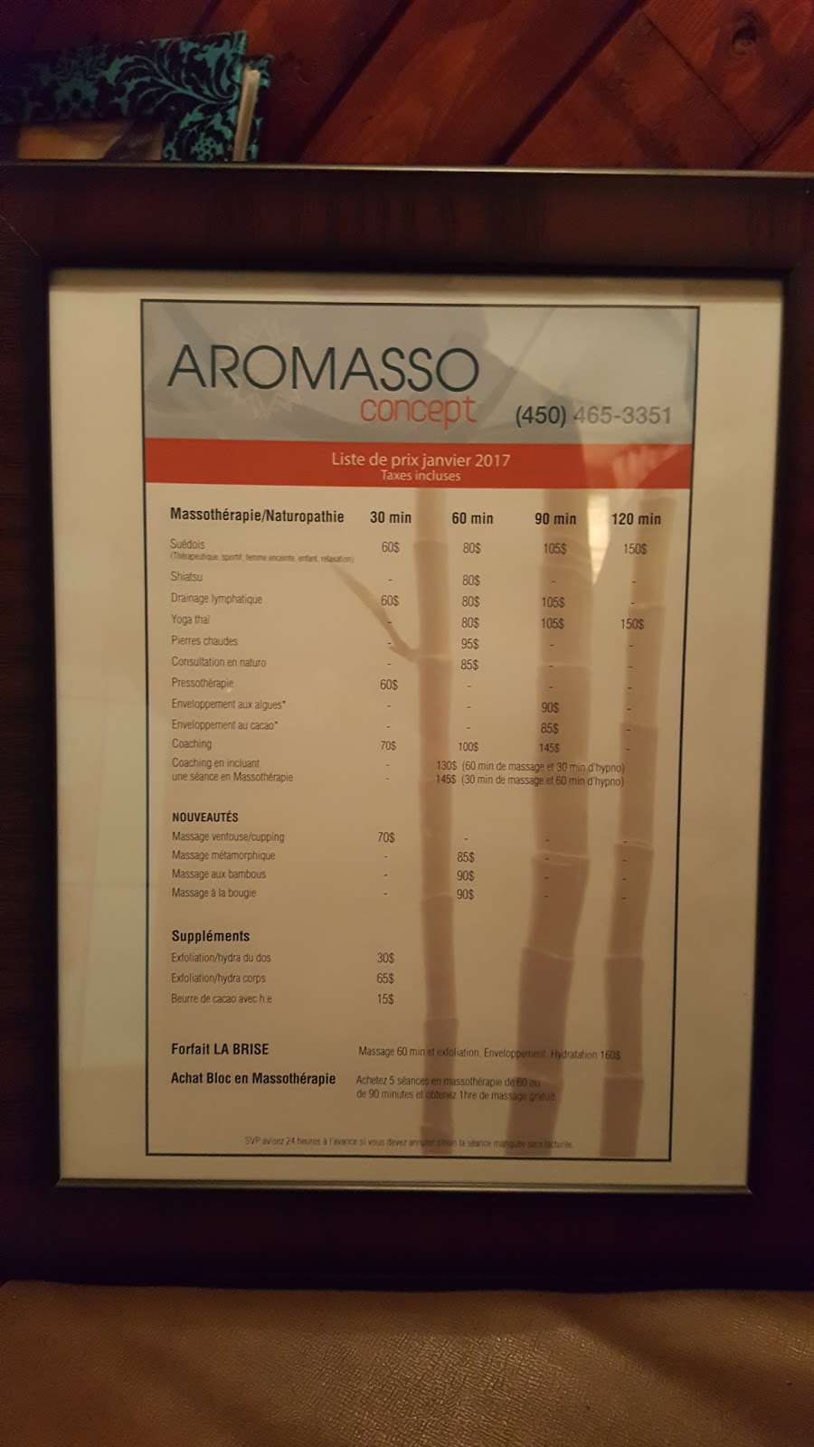 Aromasso Concept | 100-1418 Rue Victoria, Greenfield Park, QC J4V 1M1, Canada | Phone: (450) 465-3351