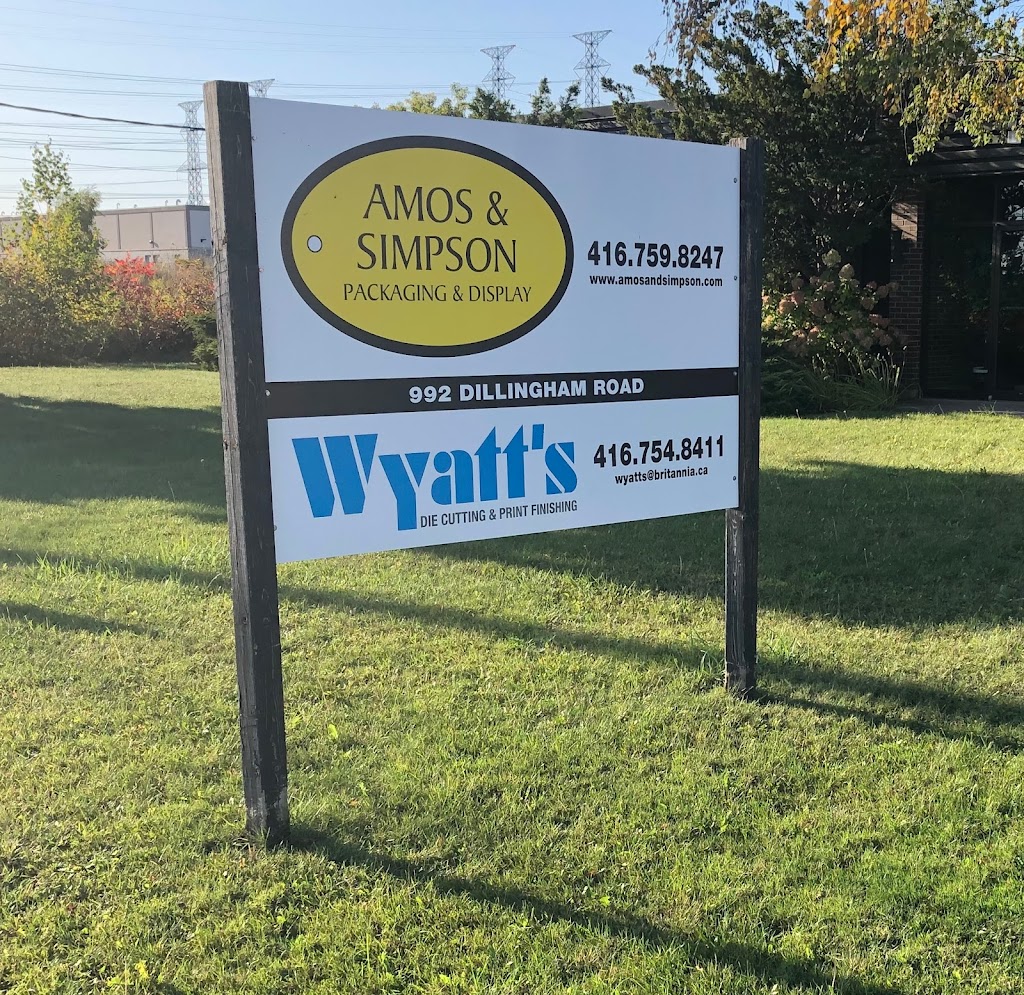 Amos & Simpson | 992 Dillingham Rd, Pickering, ON L1W 1Z6, Canada | Phone: (877) 497-1810