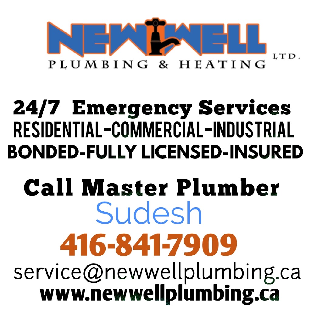 New Well Plumbing & Heating Ltd | 93 Old Colony Dr, Whitby, ON L1R 2G9, Canada | Phone: (416) 841-7909