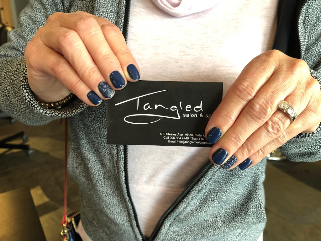 Tangled Salon & Spa | 500 Steeles Ave E, Milton, ON L9T 3P7, Canada | Phone: (905) 864-4740