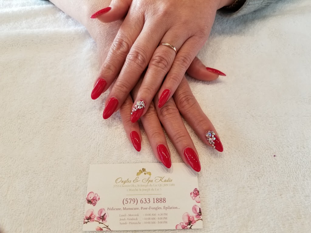 Ongles Spa Kadie | 3753 Chem. dOka, Saint-Joseph-du-Lac, QC J0N 1M0, Canada | Phone: (579) 633-1888