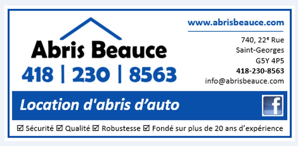 Abris Beauce | 740 22e Rue, Saint-Georges, QC G5Y 4P5, Canada | Phone: (418) 230-8563