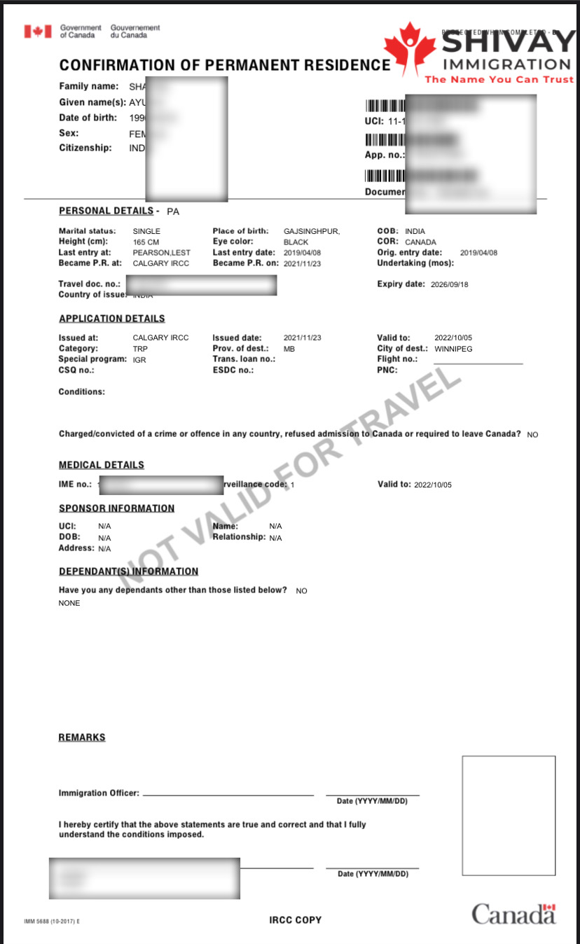 Shivay Immigration Services | 995 McPhillips St Unit 3, Winnipeg, MB R2X 2K3, Canada | Phone: (204) 730-7307