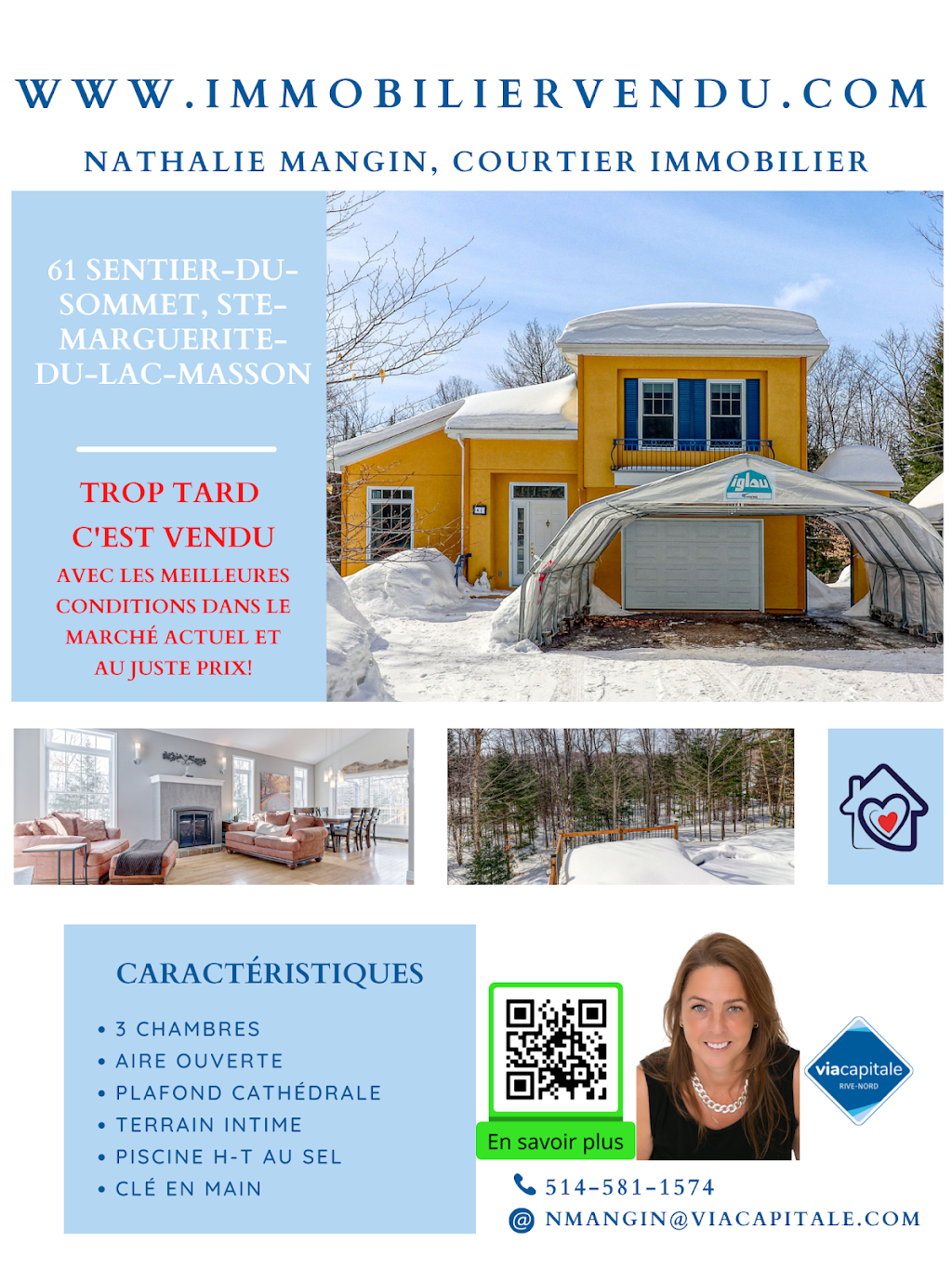 Nathalie Mangin, courtier immobilier | 280 A Bd de la Seigneurie O, Blainville, QC J7C 5A1, Canada | Phone: (514) 581-1574