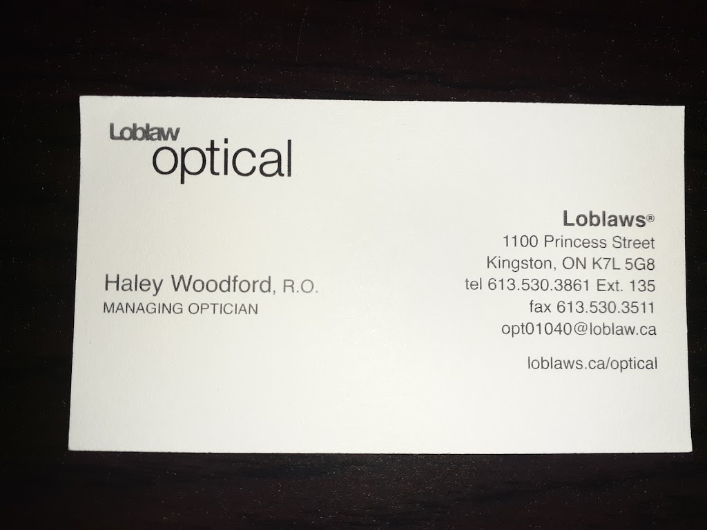 Optical in Loblaws | 1100 Princess St, Kingston, ON K7L 5G8, Canada | Phone: (613) 530-3861