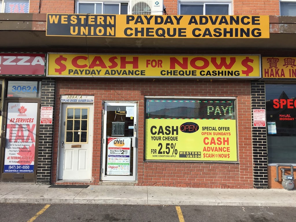 CASH FOR NOW | Right next to TL Kennedy High School, 3064 Hurontario St, Mississauga, ON L5B 1N7, Canada | Phone: (905) 232-8666