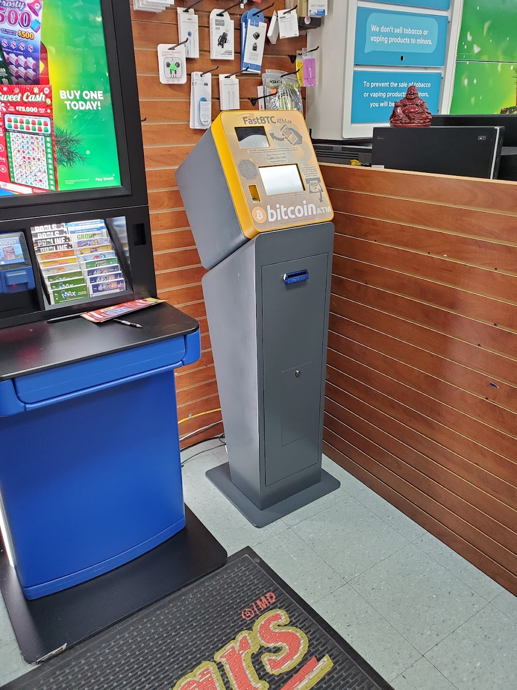 FastBTC Bitcoin ATM - TriStar Convenience | 4101 Rutherford Rd #4, Vaughan, ON L4L 1A6, Canada | Phone: (888) 832-1282