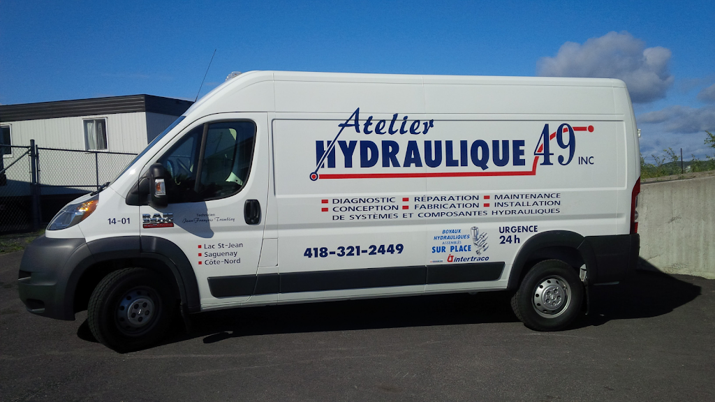 Atelier Hydraulique 49 | 905 Av. Bombardier, Alma, QC G8B 6H2, Canada | Phone: (418) 321-2449