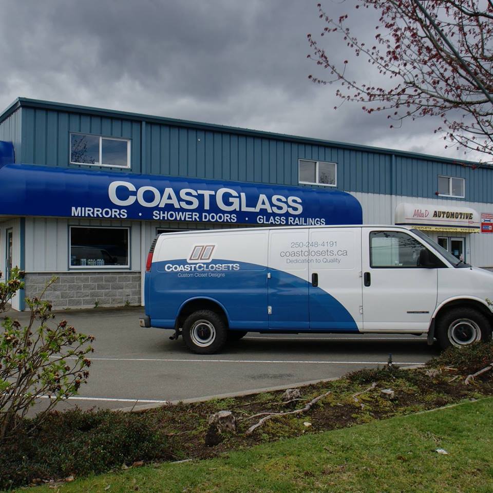 Coast Glass Ltd & Coast Closets | 1002B Herring Gull Way, Parksville, BC V9P 1R2, Canada | Phone: (250) 248-4191