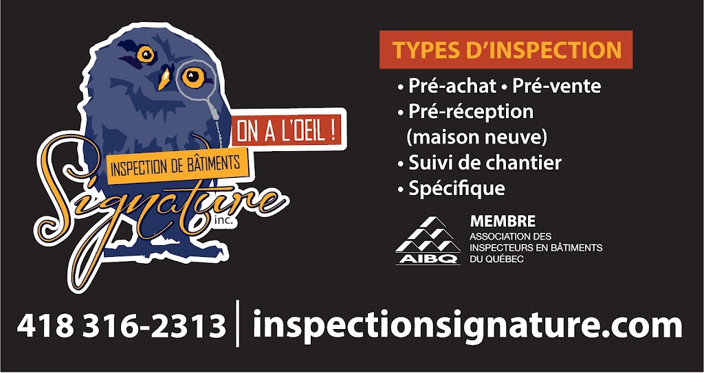 Inspection de Bâtiments Signature | 1798 Av. de la Rivière-Jaune, Québec, QC G2N 1S7, Canada | Phone: (418) 316-2313