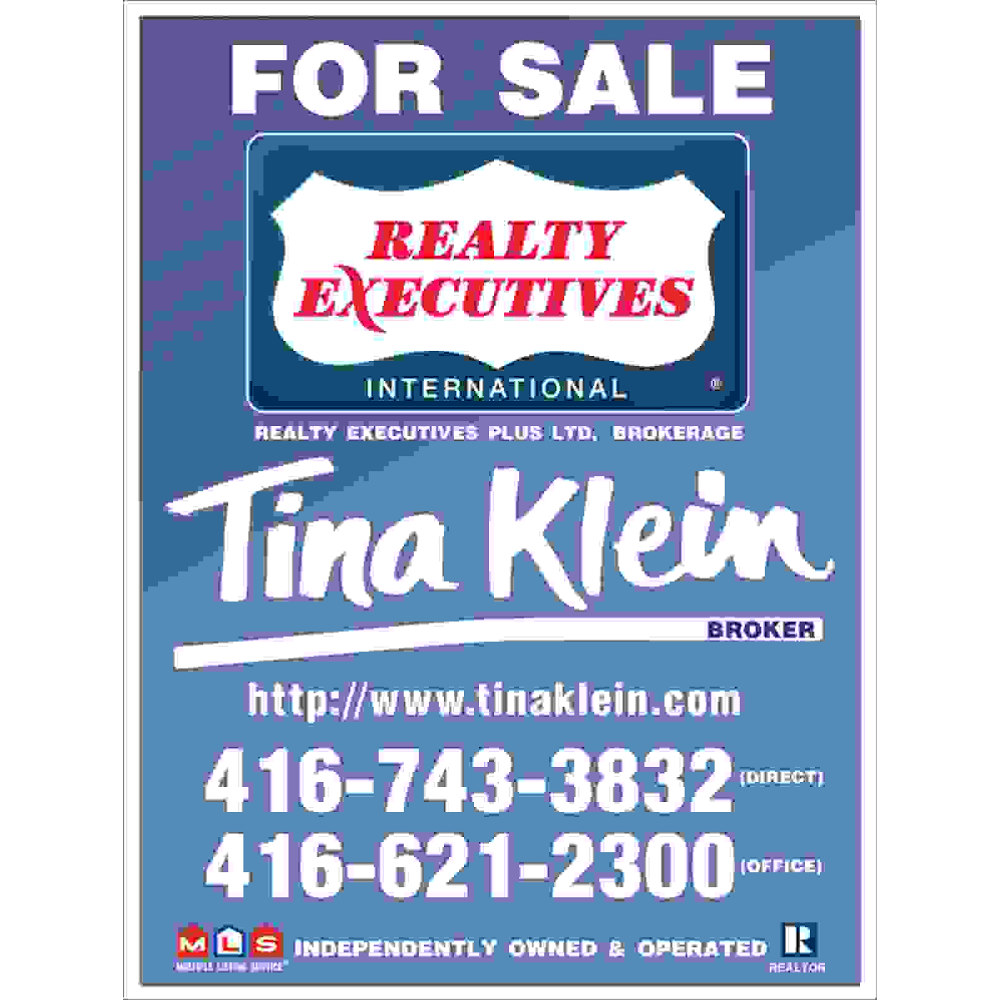 Tina Klein - Realty Executives Plus Ltd. Brokerage | 2185 Kipling Ave, Etobicoke, ON M9W 4L1, Canada | Phone: (416) 743-3832