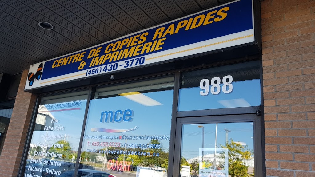 Impression MCE | 988 Boulevard de la Grande-Allée, Boisbriand, QC J7G 2T4, Canada | Phone: (450) 430-3770