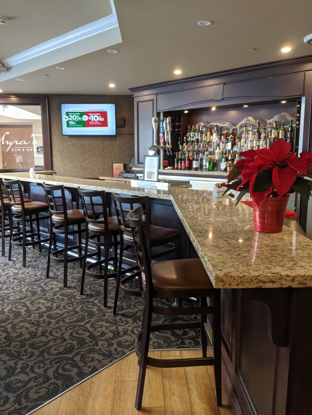 Myras Bar & Grill | 19 Holiday Dr, Brantford, ON N3R 7J4, Canada | Phone: (519) 753-6002