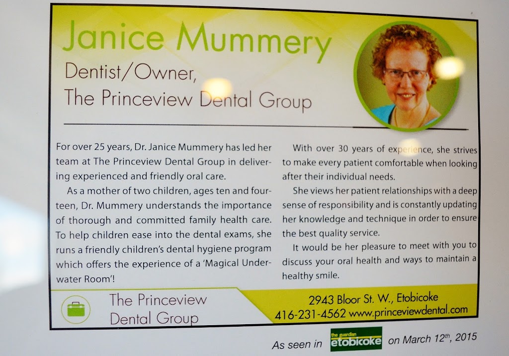 Princeview Dental Group | 2943 Bloor St W, Etobicoke, ON M8X 1B3, Canada | Phone: (416) 231-4562