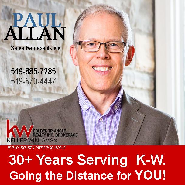 Paul Allan Team - Keller Williams Golden Triangle Real Estate | 640 Riverbend Dr, Kitchener, ON N2K 3S2, Canada | Phone: (519) 885-7285