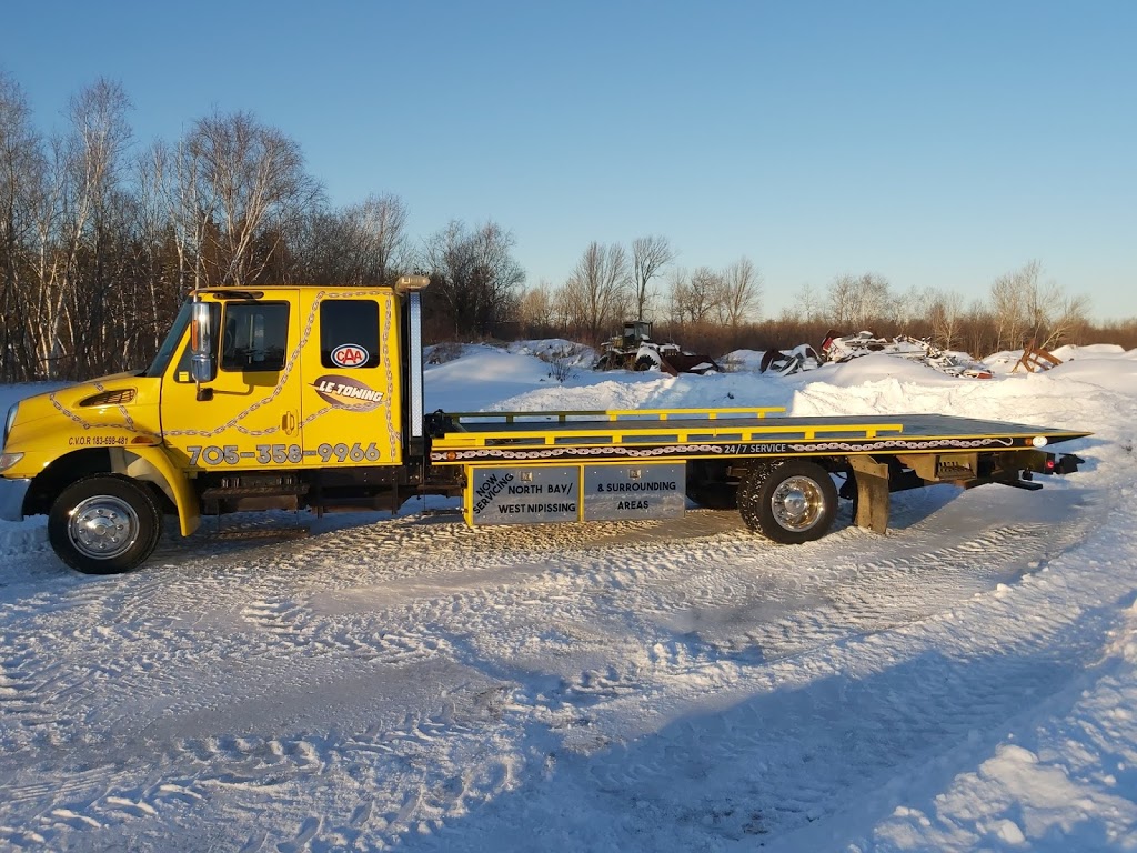 Le Towing | 11937 Hwy 17, Sturgeon Falls, ON P2B 3K9, Canada | Phone: (705) 472-9966