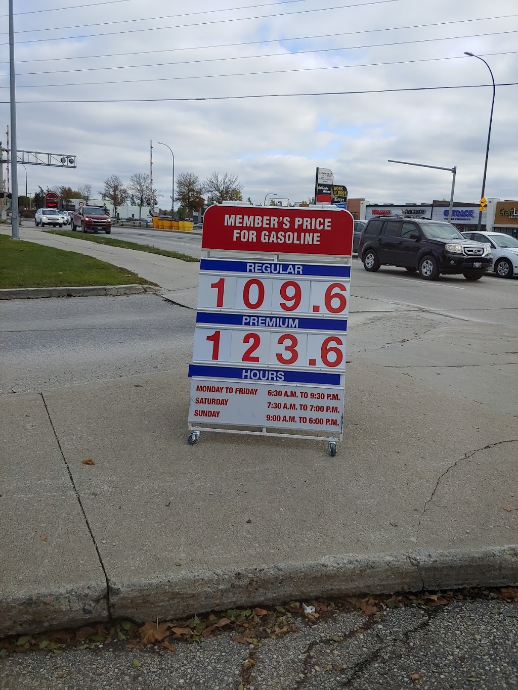 Costco Gasoline | 1499 Regent Ave W, Winnipeg, MB R2C 4M4, Canada