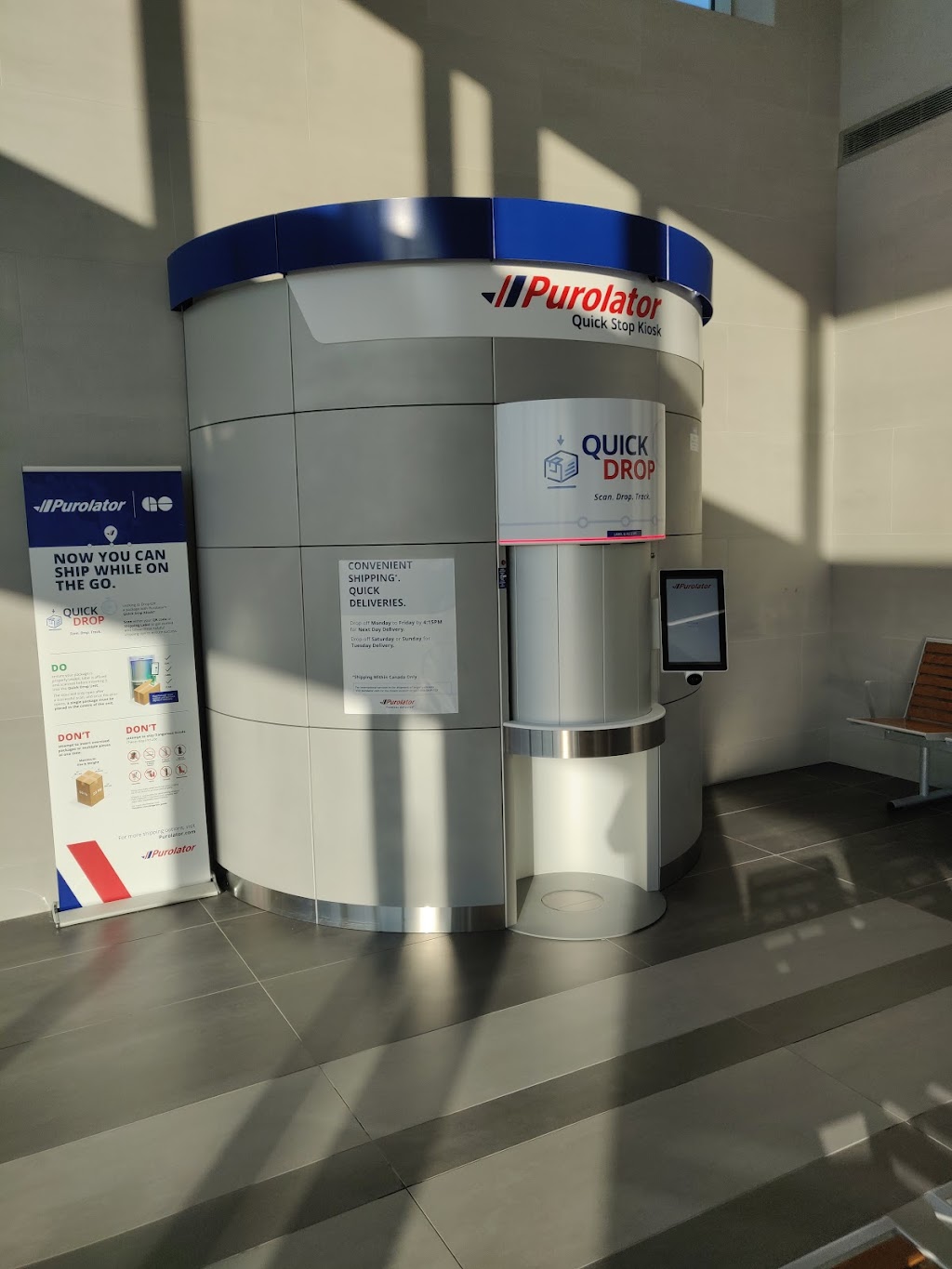 Purolator Quick Stop Kiosk | 915 Bloor St W, Oshawa, ON L1J 8M6, Canada | Phone: (888) 744-7123