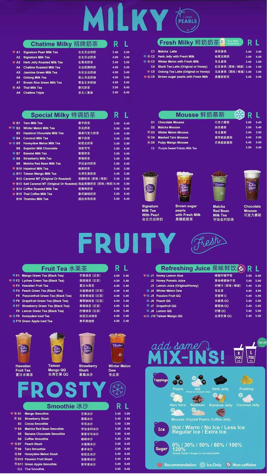 Chatime Bedford | 11 Bloom Ln Unit 105, Bedford, NS B4B 1S8, Canada | Phone: (902) 405-0697