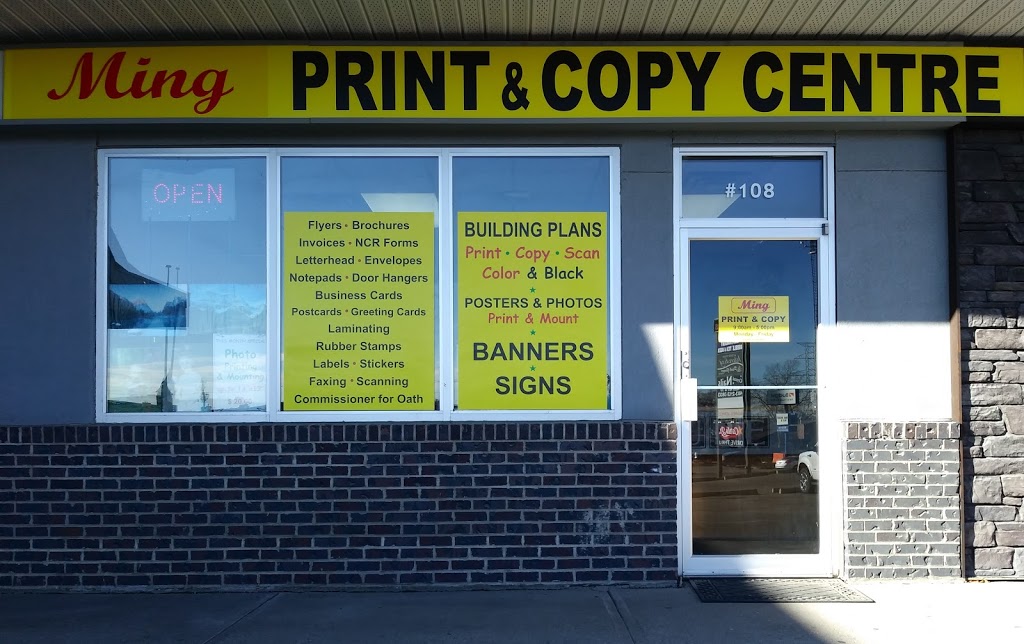 Ming Print & Copy Centre Chinook | 108-5211 Macleod Trail SW, Calgary, AB T2H 0J3, Canada | Phone: (403) 243-7373