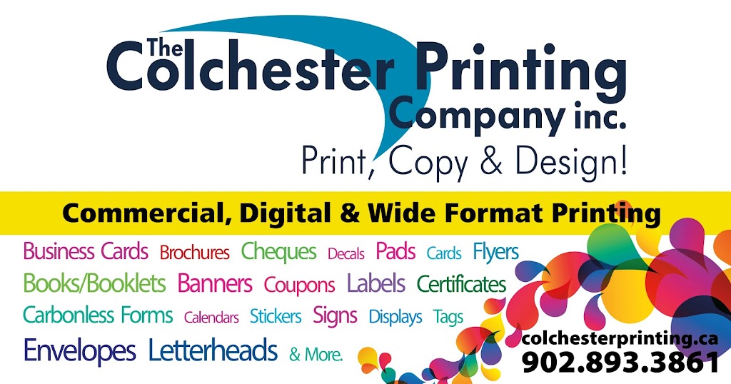 Colchester Printing Co | 15 Dominion St, Truro, NS B2N 3N9, Canada | Phone: (902) 893-3861