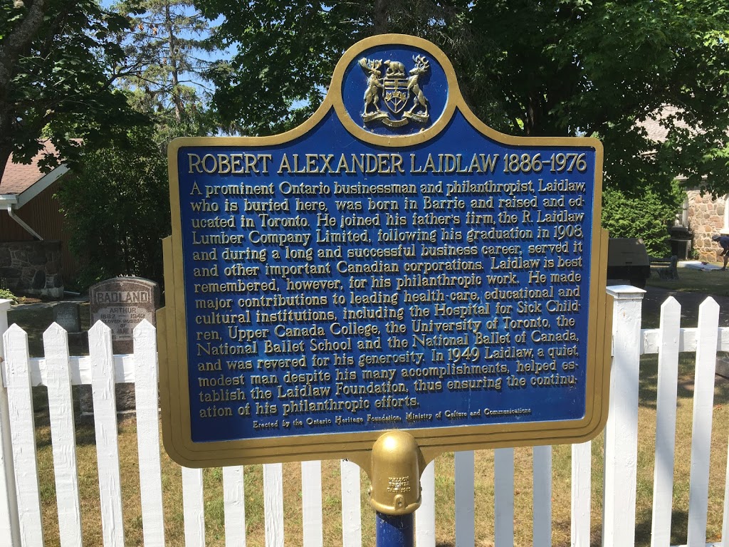 Historical Plaque - Robert Alexander Laidlaw 1886-1976 | 12 Turner St, Roches Point, ON L0E 1P0, Canada | Phone: (416) 325-5000