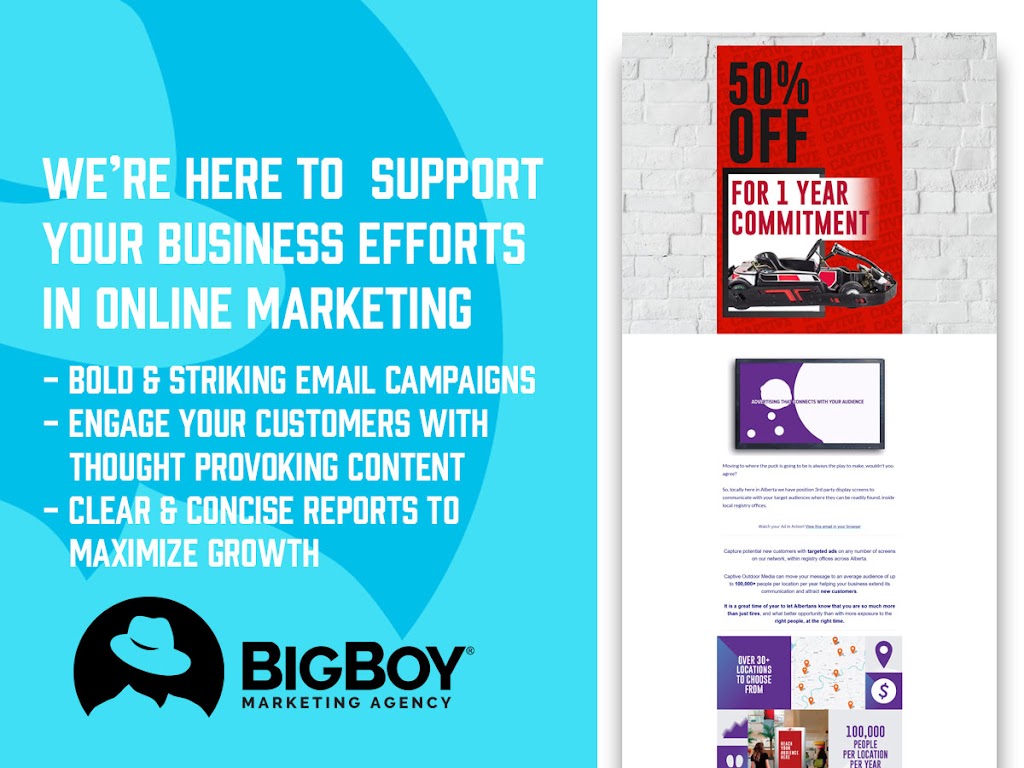 BigBoy Marketing Agency | 18104 102 Ave NW, Edmonton, AB T5S 2S7, Canada | Phone: (780) 426-2554