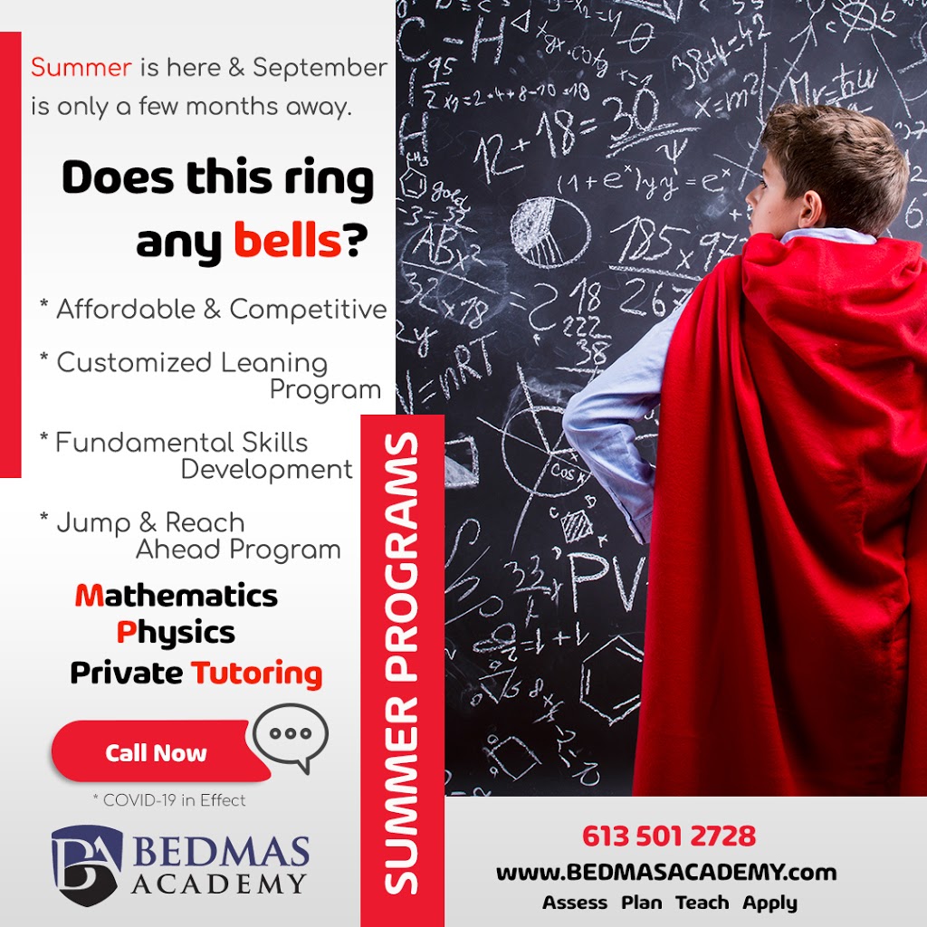 BEDMAS ACADEMY | 18 Bon Echo Crescent, Kanata, ON K2M 2W5, Canada | Phone: (613) 501-2728