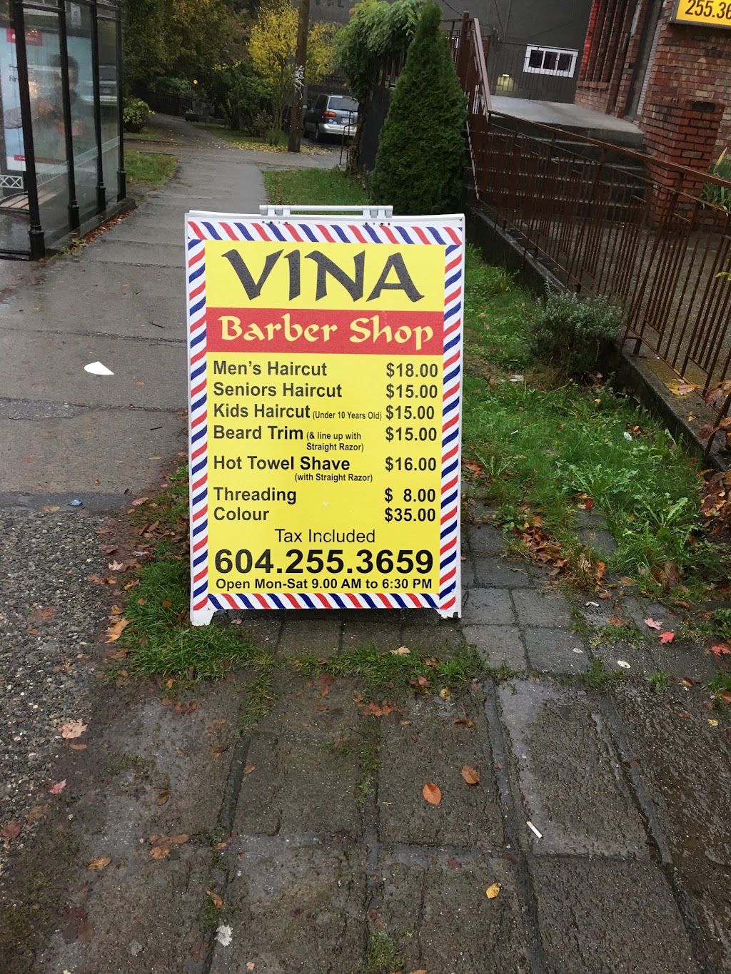 Vina Barber Shop | 884 Commercial Dr, Vancouver, BC V5L 3Y5, Canada | Phone: (604) 255-3659