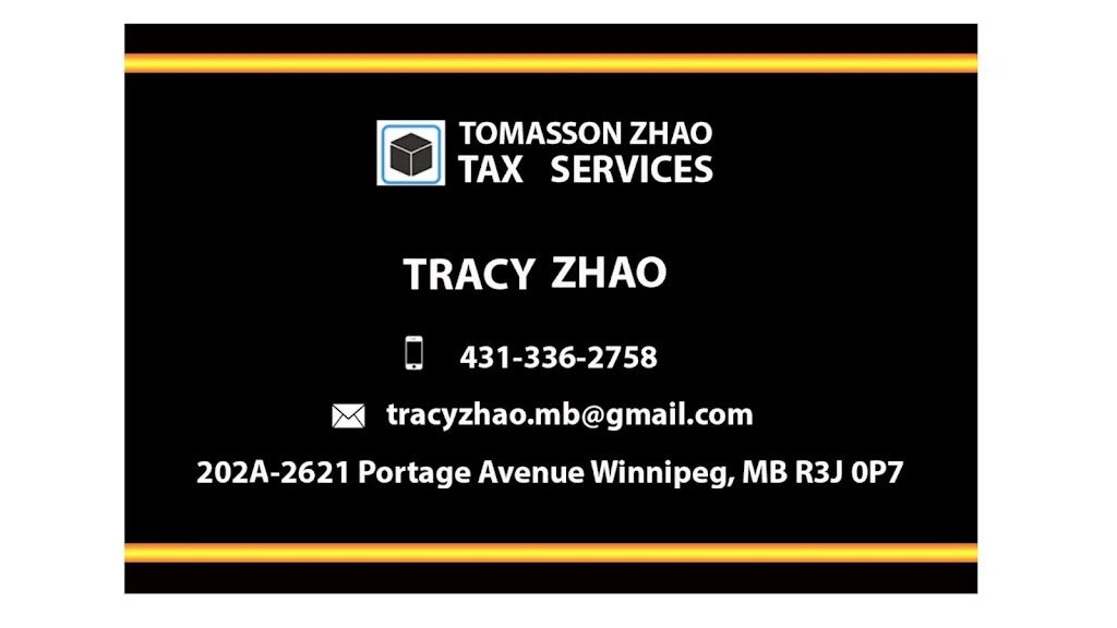 Tomasson Zhao Tax Services | 2621 Portage Ave #202, Winnipeg, MB R3J 0P7, Canada | Phone: (431) 336-2758