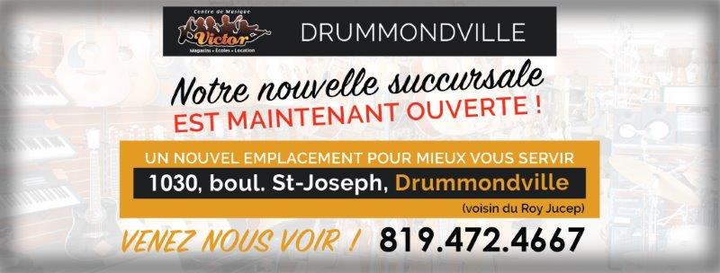 Victor Music | J2C 2C6, 1030 Boulevard Saint-Joseph, Drummondville, QC J2C 2C2, Canada | Phone: (819) 472-4667