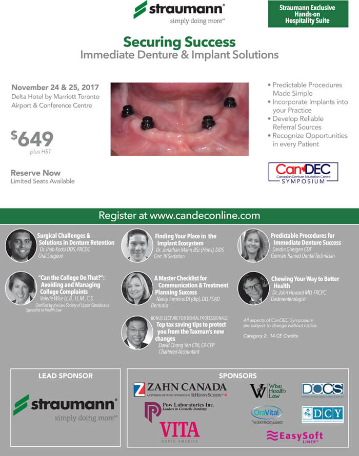 CanDEC (Canadian Denture Education Centre) | 47 Charing Cross St, Brantford, ON N3R 2H4, Canada | Phone: (519) 720-9424