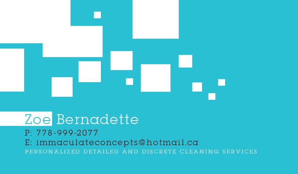 Immaculate Concepts Cleaning | 4911 Thornwood Pl, Burnaby, BC V5G 3Z3, Canada | Phone: (778) 999-2077