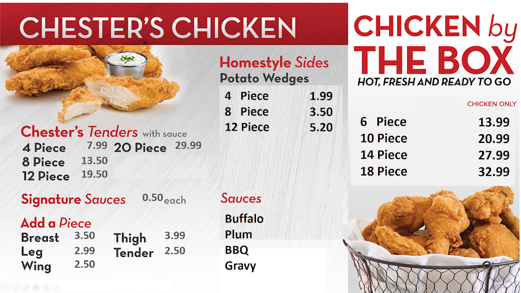 Chesters Chicken & Restaurant | 12 Wood Lily Dr, Moose Jaw, SK S6J 1E1, Canada | Phone: (306) 692-5535