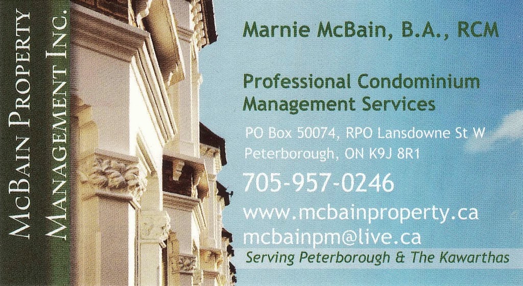 McBain Property Management Inc. | 1040 Afton Rd, Peterborough, ON K9J 8L1, Canada | Phone: (705) 957-0246