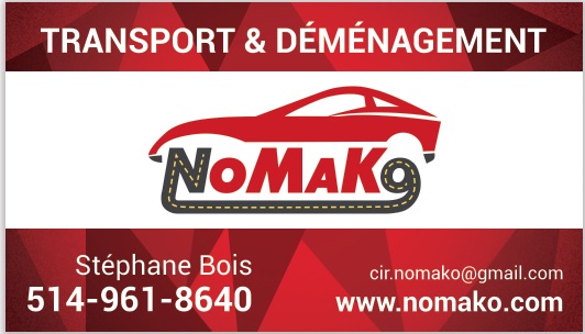 Transport & Déménagement NoMaKo | 1172 Rue Joseph Crevier, Marieville, QC J3M 1B2, Canada | Phone: (514) 961-8640