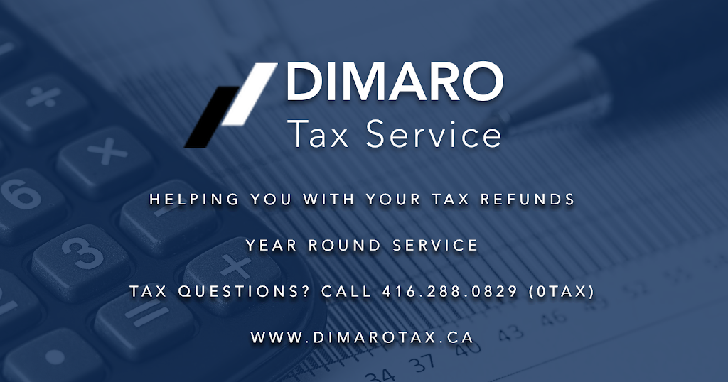 Dimaro Tax Service | 1177 Victoria Park Ave, Scarborough, ON M4B 2K5, Canada | Phone: (416) 288-0829