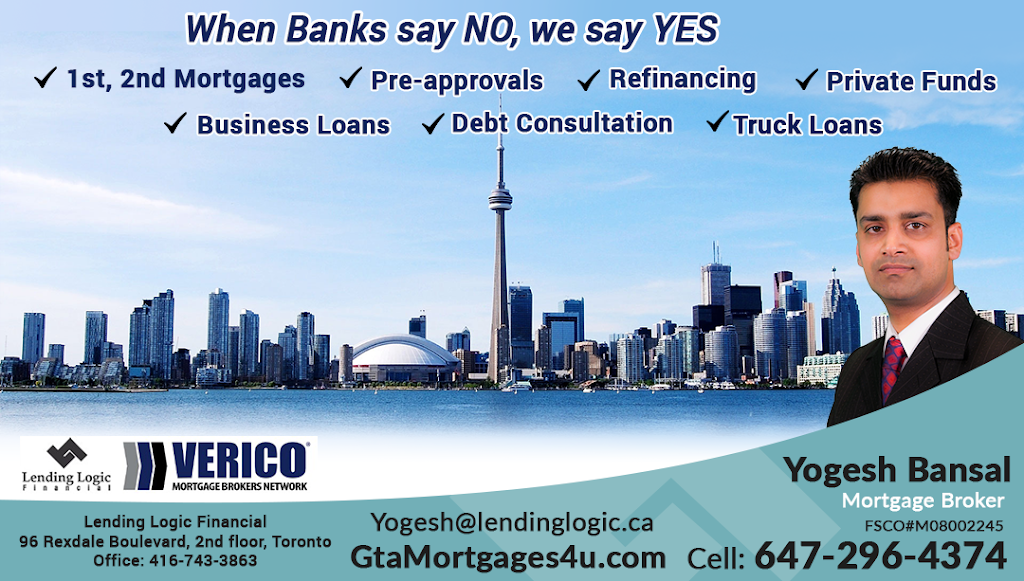 Mortgage Broker Yogesh Bansal | 1 Queensgate Blvd, Bolton, ON L7E 2X7, Canada | Phone: (647) 296-4374