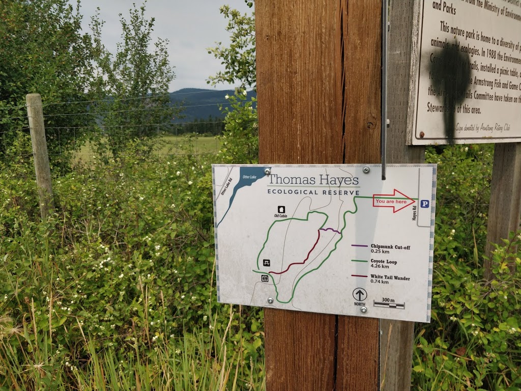 Thomas Hayes Ecological Park Trailhead | 1249 Thomas Hayes Rd, Armstrong, BC V0E 1B6, Canada